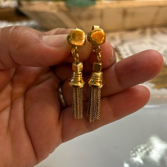 TRIFARI C, Vintage clip earrings - Picture 1 of 5